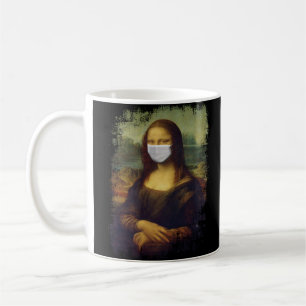 Mona Lisa met Masker Koffiemok