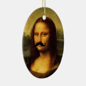Mona Lisa met Mustache Keramisch Ornament (Rechts)
