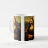 Mona Lisa met Mustache Koffiemok (Voorkant links)