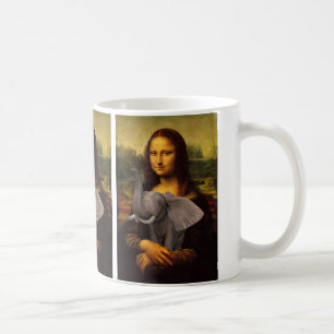 Mona Lisa met olifant Koffiemok