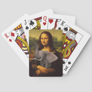 Mona Lisa Met Olifant Speelkaarten