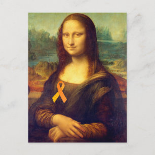 Mona Lisa met Oranje lintje Briefkaart