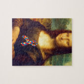Mona Lisa met Puzzle Ribbon Legpuzzel (Horizontaal)
