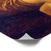 Mona Lisa met Puzzle Ribbon Poster (Hoek)