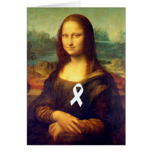 Mona Lisa met wit lintje