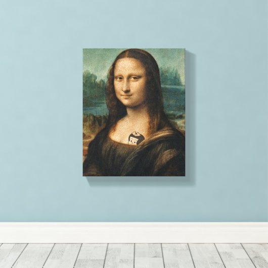 Mona Lisa, Mise à jour de l'impression de toile (Insitu (Plancher de Bois))