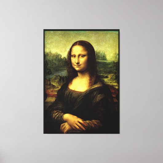 Mona Lisa, mooi kunstschilderij, Canvas Afdruk (Voorkant)