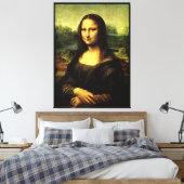 Mona Lisa, mooi kunstschilderij, Canvas Afdruk (Insitu (Slaapkamer))