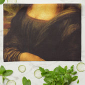 mona lisa mustache theedoek (Gevouwen)