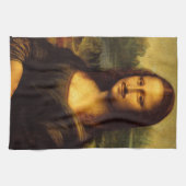 mona lisa mustache theedoek (Horizontaal)