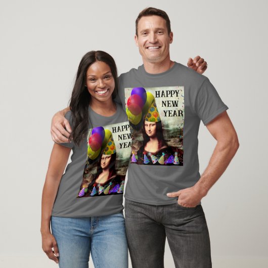 Mona Lisa Nieuwjaar T-shirt (Unisex)