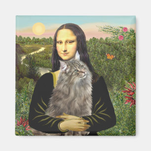 Mona Lisa - Norweigan Forest Cat Magneet