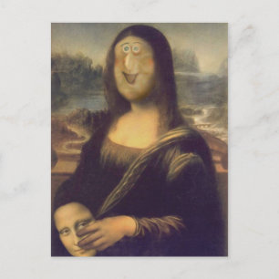 Mona Lisa Ontmaskerd Briefkaart