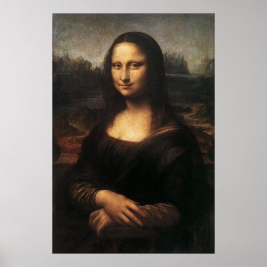 Mona Lisa op canvas Poster (Voorkant)