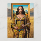 Mona Lisa op safari Briefkaart (Voorkant)