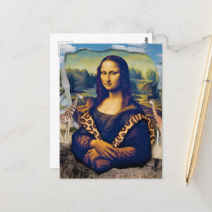Mona Lisa op safari Briefkaart