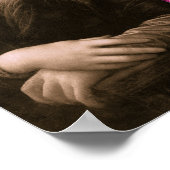 Mona Lisa Paarse roze chocolade Poster (Hoek)