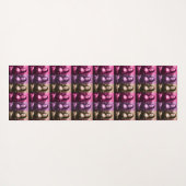 Mona Lisa Paarse roze chocolade Yogamat (Achterkant (horizontaal))