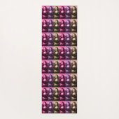 Mona Lisa Paarse roze chocolade Yogamat (Achterkant)