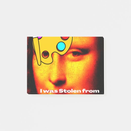 mona lisa painting story post-it® notes (Voorkant)