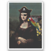 Mona Lisa Pirate Sticker (Voorkant)