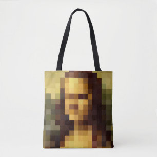 Mona Lisa pixel art Leonardo da Vinci, La Gioconda Draagtas