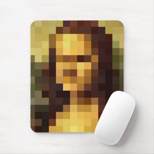 Mona Lisa pixel art Leonardo da Vinci, La Gioconda Muismat (Met muis)