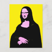 Mona Lisa Pop Art Briefkaart (Voorkant)