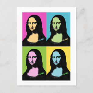 Mona Lisa - Pop Art Style Briefkaart
