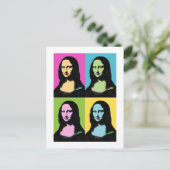 Mona Lisa - Pop Art Style Briefkaart (Staand voorkant)