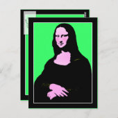 Mona Lisa Pop Art Style Briefkaart (Voorkant / Achterkant)
