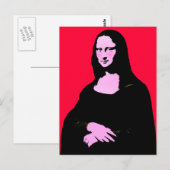 Mona Lisa Pop Art Style Briefkaart (Voorkant / Achterkant)