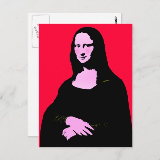 Mona Lisa Pop Art Style Briefkaart (Voorkant / Achterkant)