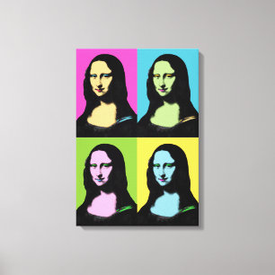 Mona Lisa - Pop Art Style Canvas Afdruk