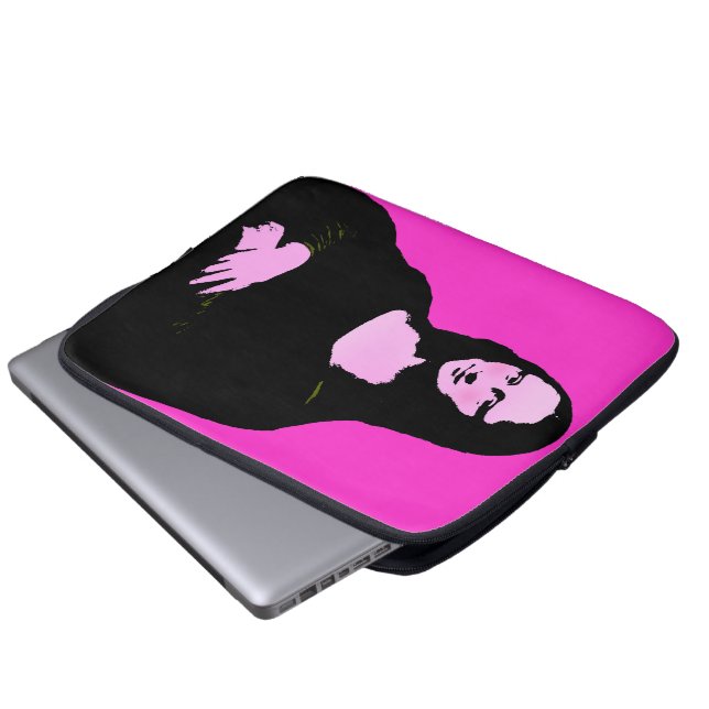Mona Lisa Pop Art Style Laptop Sleeve (Voorkant onderkant)