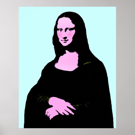 Mona Lisa Pop Art Style Poster (Voorkant)