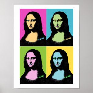 Mona Lisa - Pop Art Style Poster