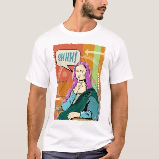 Mona Lisa pop art T-shirt (Voorkant)