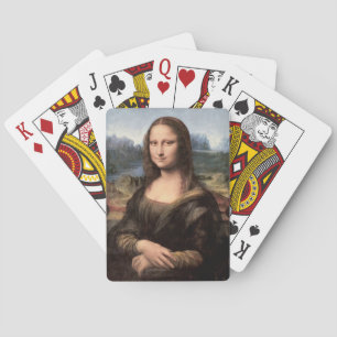 Mona Lisa Portrait Painting Pokerkaarten