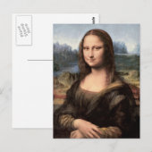 Mona Lisa Portrait / Schilderen Briefkaart (Voorkant / Achterkant)