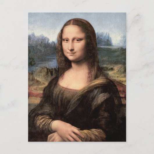 Mona Lisa Portrait / Schilderen Briefkaart (Voorkant)