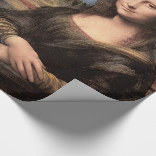 Mona Lisa Portrait / Schilderen Cadeaupapier (Hoek)