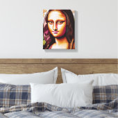 Mona Lisa Portret / schilderij Canvas Print (Insitu (Slaapkamer))