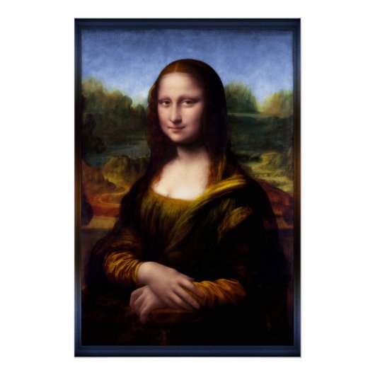 Mona Lisa (Portret van Lisa Gherardini) Perfect Poster (Voorkant)
