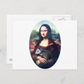 Mona Lisa Possum Briefkaart (Voorkant / Achterkant)