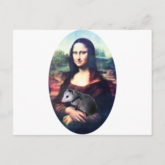 Mona Lisa Possum Briefkaart (Voorkant)