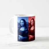 Mona Lisa Primaire kleuren Koffiemok (Voorkant links)