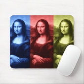 Mona Lisa primaire kleuren Muismat (Met muis)