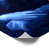 Mona Lisa Primaire kleuren Poster (Hoek)