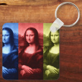 Mona Lisa Primary Colors Sleutelhanger (Achterkant)